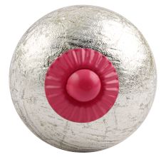 Silver Pink Fitting Round Ceramic Knob